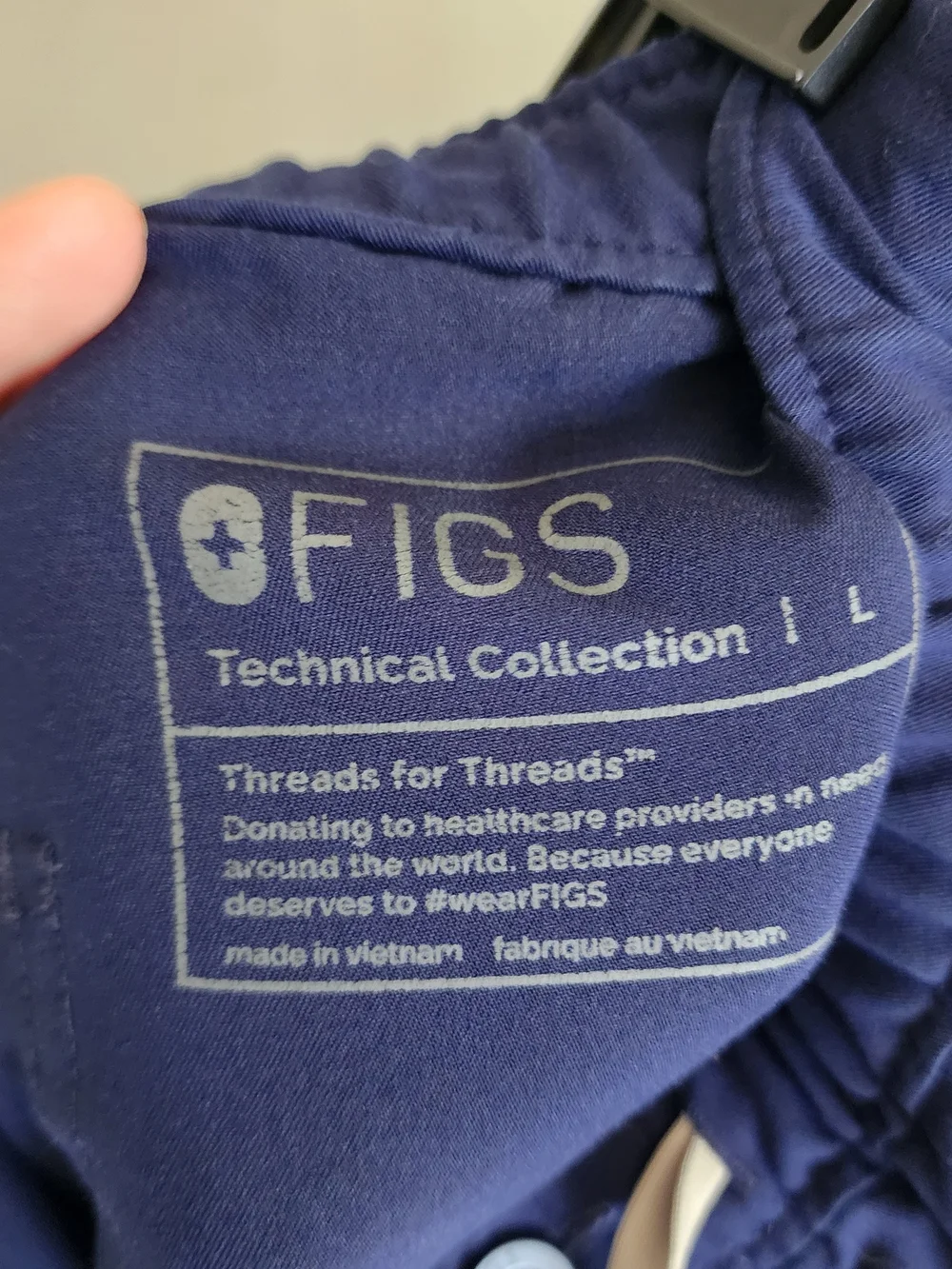 FIGS Men's Cairo Cargo Straight Leg Scrub Pants Navy Blue Size Large - Lot of 2